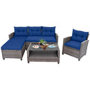 4-Piece Outdoor Sectional Sofa Set with Coffee Table by LJGDeals