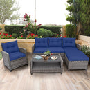 4-Piece Outdoor Sectional Sofa Set with Coffee Table by DirectDeals