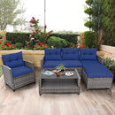 4-Piece Outdoor Sectional Sofa Set with Coffee Table by LJGDeals
