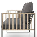 4 Pieces Outdoor PE Rattan Conversation Sofa Set with Cushions-Grey by LJGDeals