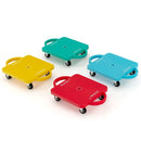 4 Pieces Kids Sitting Scooter Set with Non-marring Universal Casters-Multicolor by LJGDeals