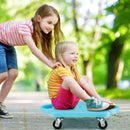 4 Pieces Kids Sitting Scooter Set with Non-marring Universal Casters-Multicolor by LJGDeals