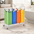 136L Large Capacity 4-Section Laundry Sorter by LJGDeals