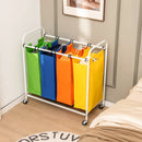 136L Large Capacity 4-Section Laundry Sorter by LJGDeals