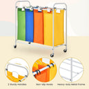 136L Large Capacity 4-Section Laundry Sorter by LJGDeals