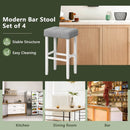 2 Pieces Counter Height Bar Stools with Sponge Padded Cushion by LJGDeals