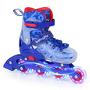 4-Size Adjustable Illuminating Kids Inline Skates with Light Up Wheels by LJGDeals