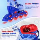 4-Size Adjustable Kids Inline Skates for Beginners Ages 5-7