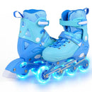 4-Size Adjustable Light-Up Inline Skates for Toddlers Ages 5-7 by LJGDeals