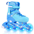 4-Size Adjustable Light-Up Inline Skates for Toddlers Ages 5-7 by DirectDeals