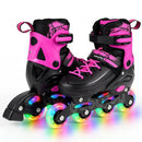 4-Size Adjustable Light-Up Inline Skates for Toddlers Ages 5-7 by DirectDeals