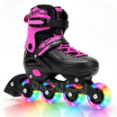 4-Size Adjustable Light-Up Inline Skates for Toddlers Ages 5-7 by DirectDeals