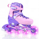 4-Size Adjustable Light-Up Inline Skates for Toddlers Ages 5-7 by DirectDeals