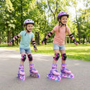 4-Size Adjustable Light-Up Inline Skates for Toddlers Ages 5-7 by DirectDeals