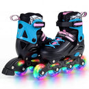4-Size Adjustable Light-Up Inline Skates for Toddlers Ages 5-7 by DirectDeals
