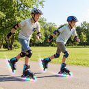 Adjustable Light-Up Kids Inline Skates Ages 9-14