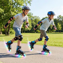 Adjustable Light-Up Kids Inline Skates Ages 9-14 by LJGDeals