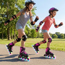 Adjustable Light-Up Kids Inline Skates Ages 9-14 by DirectDeals