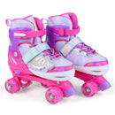 4 Sizes Adjustable Kids Roller Skates for Toddlers Ages 9-14 with 4 Light-up Wheels
