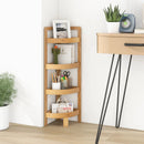 4 Tier Bamboo Corner Shelf Corner Freestanding Storage Organizer Shelving Unit for Bathroom-Natural by LJGDeals