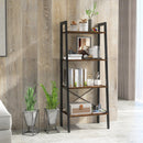 4-Tier Bookshelf with Metal Frame and Adjustable Foot Pads by LJGDeals