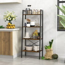 4-Tier Bookshelf with Metal Frame and Adjustable Foot Pads by LJGDeals