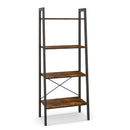 4-Tier Bookshelf with Metal Frame and Adjustable Foot Pads by LJGDeals