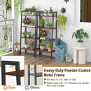 4-Tier Bookshelf with Metal Frame and Adjustable Foot Pads by LJGDeals