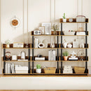 4-Tier Bookshelf Open Bookcase with Anti-Tipping Kit Industrial Storage Unit by LJGDeals