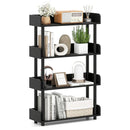4-Tier Bookshelf Open Bookcase with Anti-Tipping Kit Industrial Storage Unit by LJGDeals