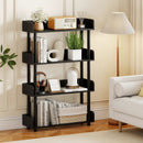 4-Tier Bookshelf Open Bookcase with Anti-Tipping Kit Industrial Storage Unit by LJGDeals