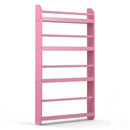 4-Tier Wall Mounted Bookshelf with Safety Rails by DirectDeals