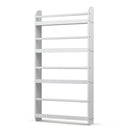 4-Tier Wall Mounted Bookshelf with Safety Rails by LJGDeals