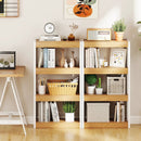 Bathroom Wall Cabinet with 2 Fluted Doors and Open Cube and Adjustable Shelf by LJGDeals