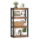 4 Tier Bookshelf Wooden Bookcase with Dual Anti-Tipping Kits by LJGDeals