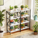 4-Tier Bookshelf with Heavy-Duty Metal Frame by LJGDeals
