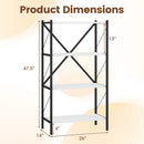 4-Tier Bookshelf with Heavy-Duty Metal Frame by LJGDeals