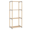 5-Tier Pine Wood Bookshelf with Open Shelves by DirectDeals