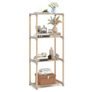 5-Tier Pine Wood Bookshelf with Open Shelves by LJGDeals