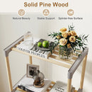 5-Tier Pine Wood Bookshelf with Open Shelves by DirectDeals