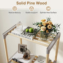 5-Tier Pine Wood Bookshelf with Open Shelves by LJGDeals