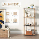 5-Tier Pine Wood Bookshelf with Open Shelves by LJGDeals