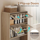 4-Tier Bookshelf with Storage Cabinets - Natural Wood by LJGDeals