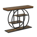 4-Tier Console Table 41 Inches Entryway Table with Storage Shelves by LJGDeals