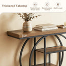 4-Tier Console Table 41 Inches Entryway Table with Storage Shelves by LJGDeals