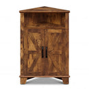 4-Tier Corner Storage Cabinet with Open Shelf by DirectDeals
