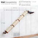 Slanted Cat Scratcher for Wall