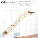 Slanted Cat Scratcher for Wall