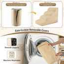 4-Tier Foam Dog Steps with Non-Slip Surface & Washable Cover by LJGDeals