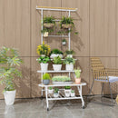 4-Tier Hanging Plant Stand with Hanging Bar by LJGDeals